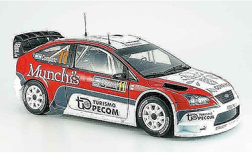 Ford Focus RS WRC 1/18 Sun Star argent perzex/ companc modellini auto
