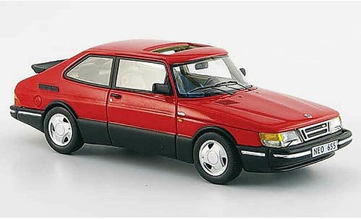 Saab 900 Turbo 1/43 Neo 16 S rosso 1992 modellini auto
