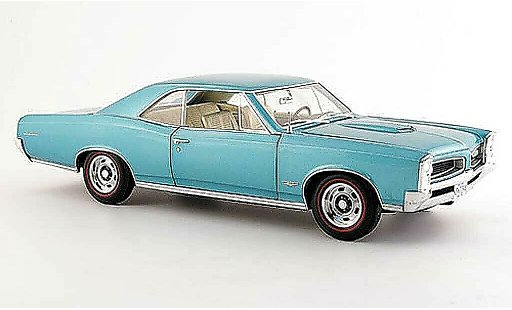 Pontiac GTO 1966 1/18 Highway 61 verde blu modellini auto