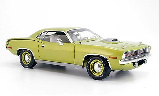 Plymouth Cuda 1970 1/18 Highway 61 verde modellini auto