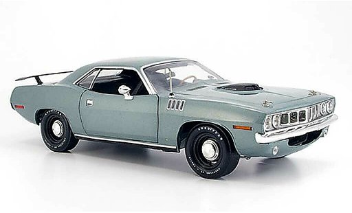 Plymouth Cuda 1970 1/18 Highway 61 grigio modellini auto