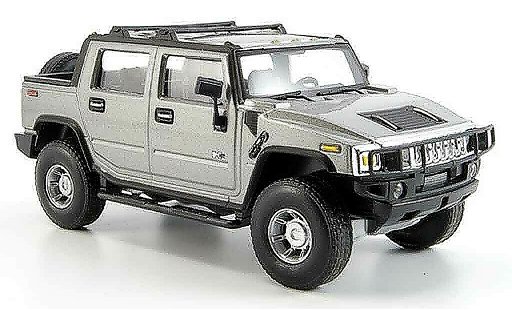 Hummer H2 SUT 1/43 Cararama grigio metallisee modellini auto