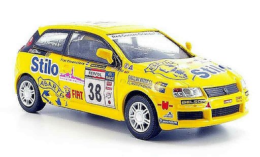 Fiat Stilo Rally 1/43 Cararama No.38 giallo modellini auto