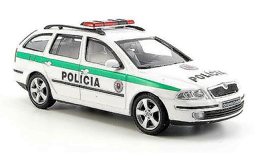 Skoda Octavia Combi 1/43 Abrex slowakische police 2004 modellini auto