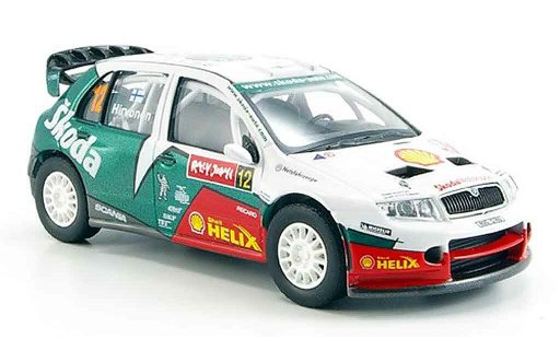 Skoda Fabia WRC 1/43 Abrex evo ii hirvonen rallye japan 2005 modellini auto