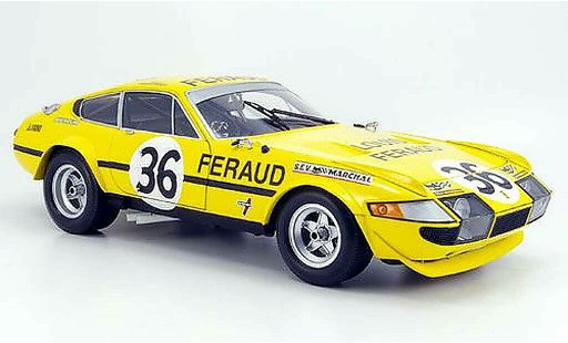 Ferrari 365 GTB/4 1/18 Kyosho no.36 feraud 24h le mans 1972 modellini auto