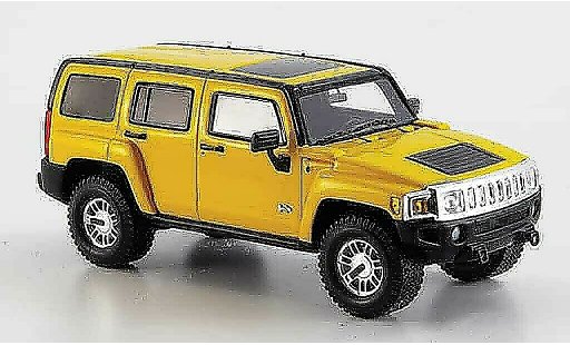 Hummer H3 Base 1/43 Spark giallo 2006 modellini auto