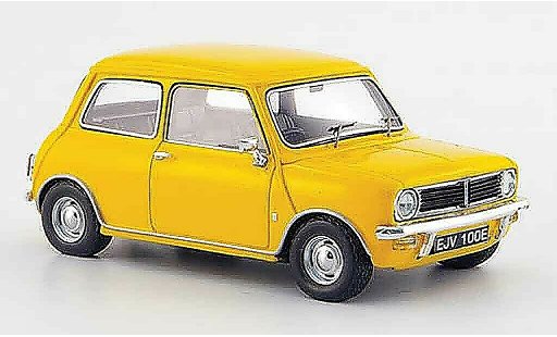 Austin Mini berline 1/43 Spark giallo 1969 modellini auto