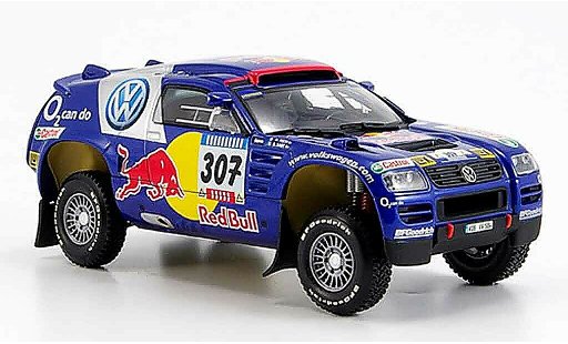 Volkswagen Touareg Dakar 1/43 Minichamps no.307 paris 2005 modellini auto