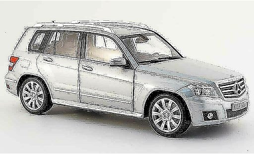 Mercedes Classe GLK Base 1/18 Minichamps (x 204) grigio sport 2008 modellini auto