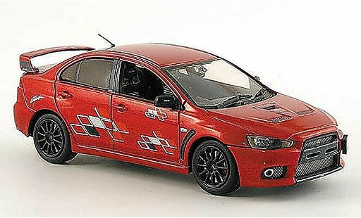 Mitsubishi Lancer Evolution X 1/43 Vitesse rosso Ralli Art 2008 modellini auto