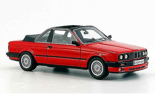 Bmw 325 Cabriolet 1/43 Neo E30 i (E 30) Baur Cabrio rosso 1986 modellini auto