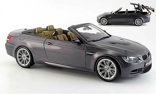 Bmw M3 Cabriolet 1/18 Kyosho E93 grigio 2008 modellini auto