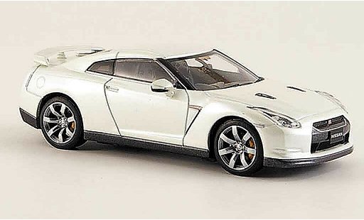 Nissan Skyline R35 1/43 Kyosho GTR bianco 2008 modellini auto