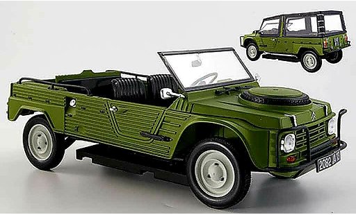 Citroen Mehari 4x4 1/18 Norev verde 1979 modellini auto