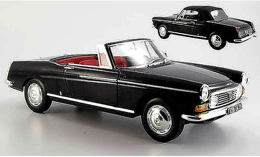 Peugeot 404 Cabriolet 1/18 Norev Cabrio nero 1967 modellini auto