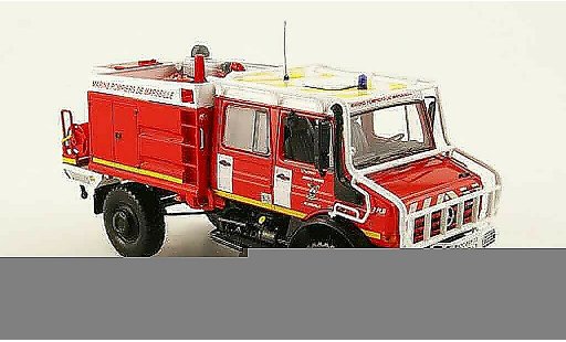 Mercedes Unimog Base 1/43 Norev U 5000 Vigili del fuoco de Marseille pompier modellini auto