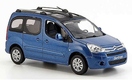 Citroen Berlingo Fourgonnette 1/43 Norev blu fenster 2008 modellini auto