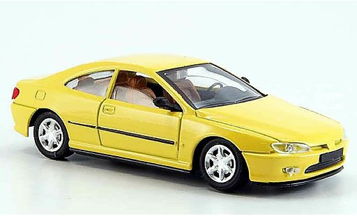 Peugeot 406 Coupe 1/43 Solido giallo modellini auto