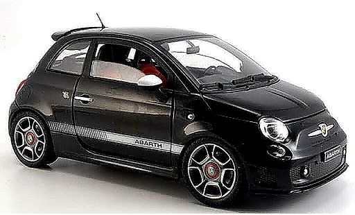 Fiat 500 Abarth 1/18 Mondo Motors nero 2008 modellini auto