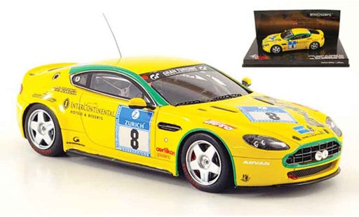 Aston Martin V8 vantage 1/43 Minichamps n24 no.8 team mathai 24h nurburgring 2008 modellini auto