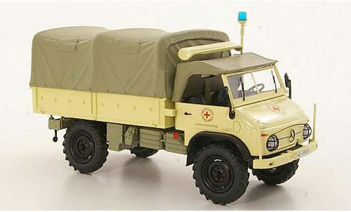 Mercedes Unimog 401-404 1/43 Schuco 404 S rotes Kreuz pianale/Plane modellini auto
