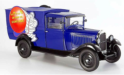 Citroen C4 1930 1/18 Solido lieferwagen michelin un coup de conflage modellini auto