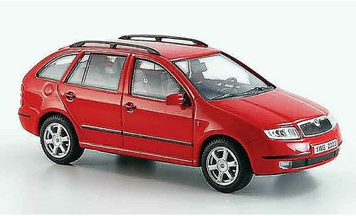 Skoda Fabia Combi 1/43 Abrex rosso modellini auto