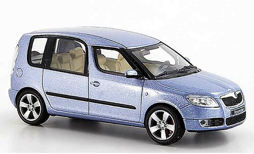 Skoda Roomster Base 1/43 Abrex grigio metallisee blu 2006 modellini auto