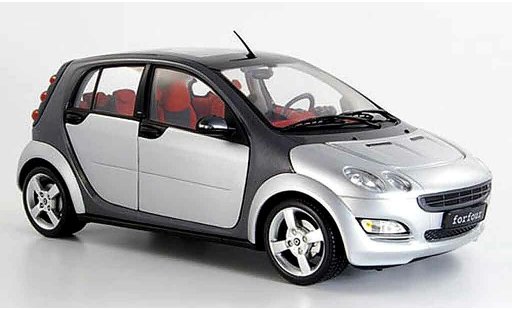 Smart ForFour Base 1/18 Kyosho grigio exklusiv 2004 modellini auto
