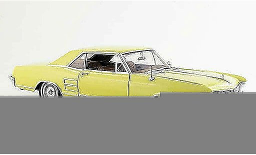 Buick Riviera coupe 1/18 Highway 61 1964 giallo modellini auto