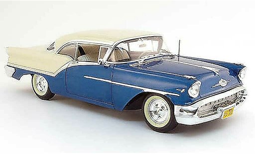 Oldsmobile Super 88 Base 1/18 Highway 61 blu bianco 1957 modellini auto