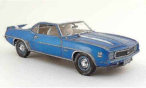 Chevrolet Camaro RS 1/18 Highway 61 ZL1 zl-1 copo 427 blu bianco 1969 modellini auto