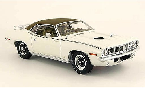 Plymouth Gran Barracuda 1971 1/18 Highway 61 bianco/noir modellini auto