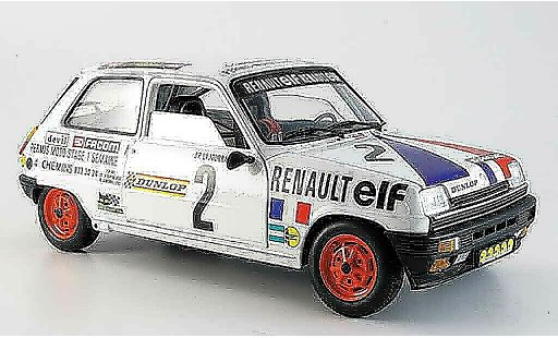 Renault 5 Alpine 1/18 Solido no.2 lajournade 1977 modellini auto