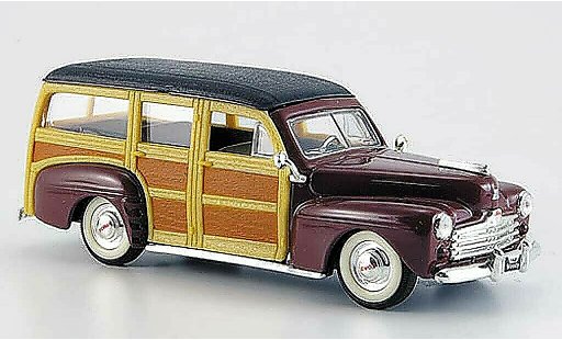 Ford Woody Woody Wagon 1/43 Yat Ming marrone/nero 1948 modellini auto