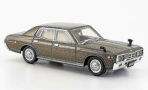 Nissan Gloria 2000 GL-E 1/43 Aoshima GL E marrone 1977 modellini auto