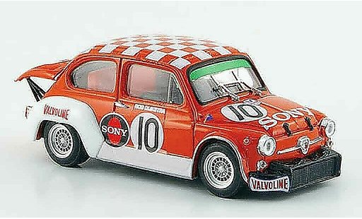 Fiat Abarth 1000 Berlina Corsa 1/43 Brumm TCR Gr.2 No.10 Sony Zandvoort 1971 modellini auto