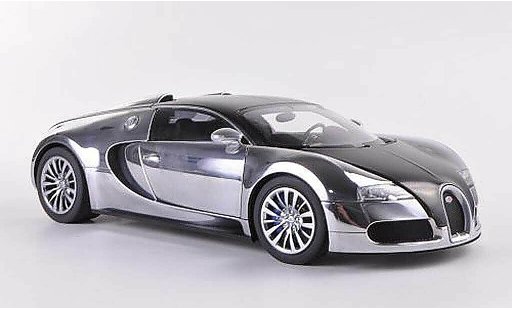 Bugatti Veyron pur sang edition 1/18 Autoart 16.4 EB chrom/carbon 2008 modellini auto