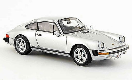 Porsche 911 Carrera 1/43 Neo Coupe grigio metallisee USA Version 1985 modellini auto