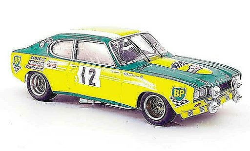 Ford Capri RS 2600 1/43 Trofeu No.12 Siebter Platz Tour de Corse 1972 modellini auto