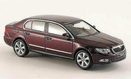 Skoda Superb 2009 1/43 Abrex II rosso modellini auto