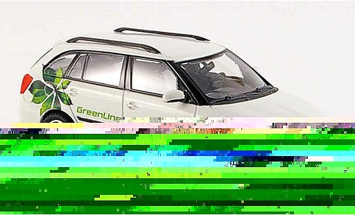 Skoda Fabia Combi 1/43 Abrex ii bianco green line modellini auto