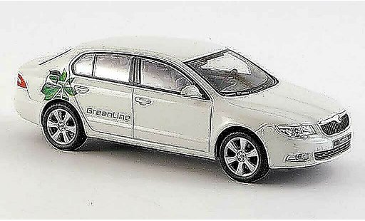 Skoda Superb 2009 1/43 Abrex II bianco Green Line modellini auto