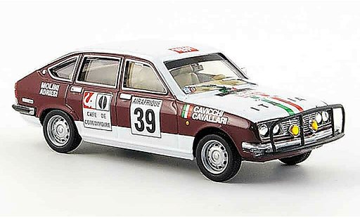 Lancia Beta berline 1/43 Pego no.39 italia rallye bandama 1973 modellini auto