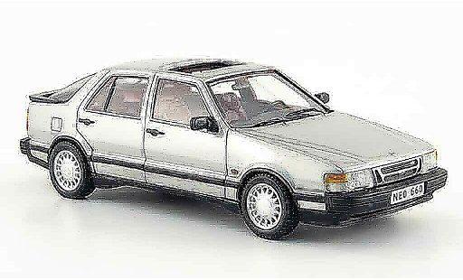 Saab 9000 Turbo 1/43 Neo grigio 1988 modellini auto