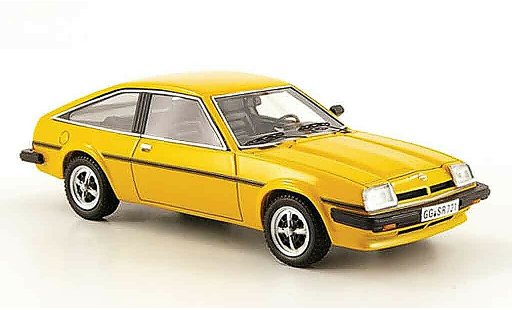 Opel Manta B B 1/43 Neo cc sr giallo 1980 modellini auto