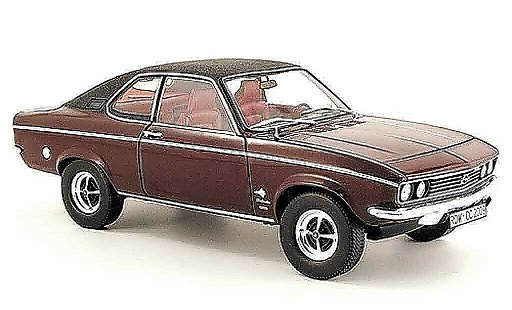 Opel Manta A 1/18 Norev berlinetta rosso/nero modellini auto