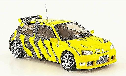 Renault Clio Maxi 1/43 IXO test car giallo grigio 1995 modellini auto