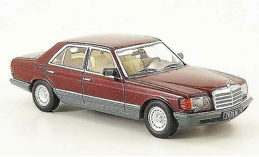 Mercedes 500 Base 1/43 IXO (W126) rosso grigio 1980 modellini auto